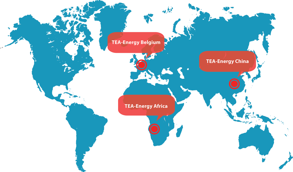 TEA-Energy on 3 continents